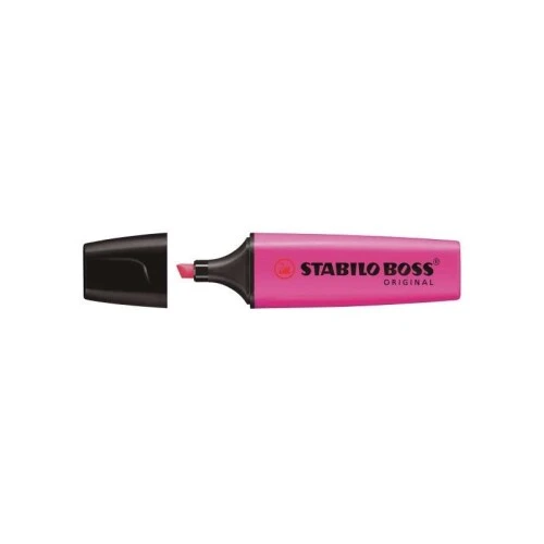 Caneta Marca Texto Rosa Escuro - Stabilo Boss