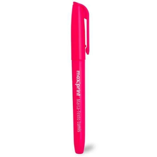 Caneta Marca Texto Rosa Lumis - Maxprint
