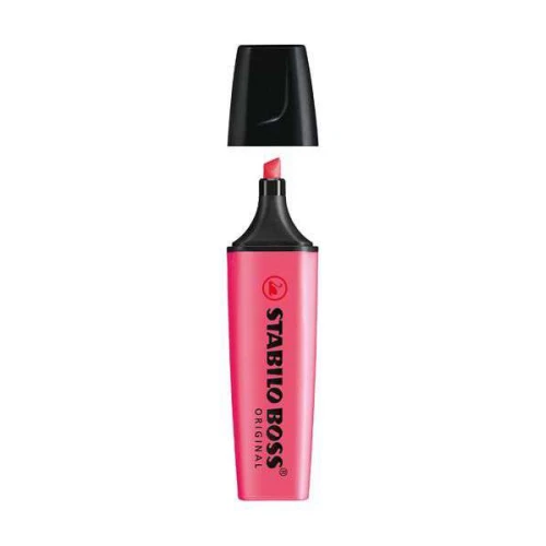 Caneta Marca Texto Rosa Stabilo Boss