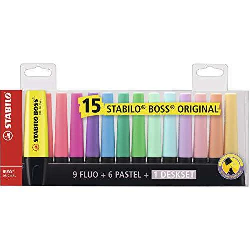 Caneta Marca Texto Satabilo Boss -15 Cores