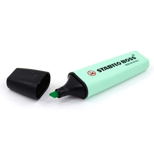 Caneta Marca Texto Verde Pastel - STABILO