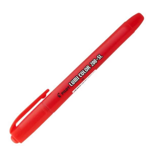 Caneta Marca Texto Vermelho Pilot