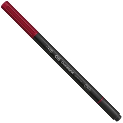 Caneta Pincel Dual Brush 2 em 1 Bordô - Cis