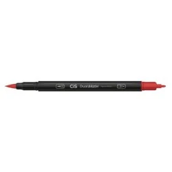 Caneta Pincel Dual Brush 2 em 1 Vermelho Cis