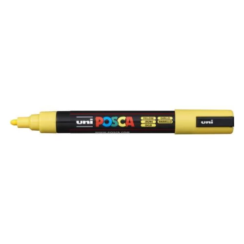 Caneta Posca Uniball Amarelo Pc-5m