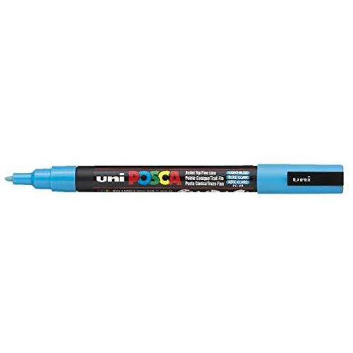 Caneta Posca Uniball Azul Claro Pc-3m