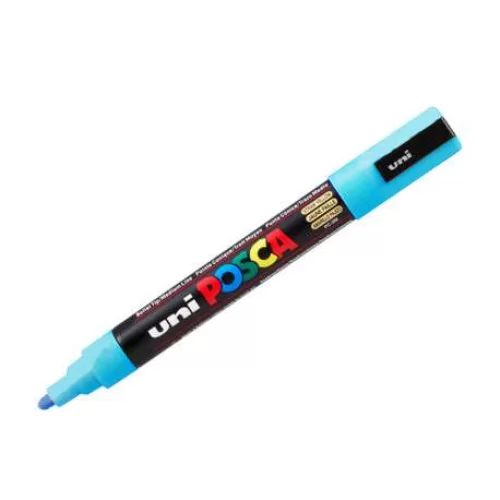 Caneta Posca Uniball Azul Claro Pc-5m