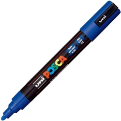 Caneta Posca Uniball Azul Pc-5m