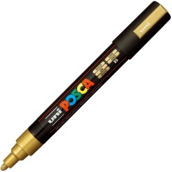 Caneta Posca Uniball Metallic Ouro Pc-5m