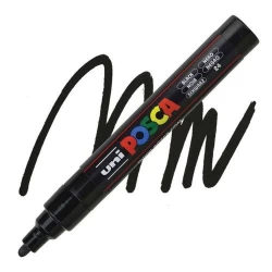 Caneta Posca Uniball Preta Pc-5m