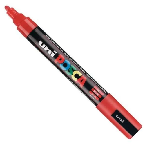 Caneta Posca Uniball Vermelho Pc-5m