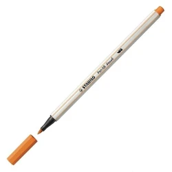 Caneta Stabilo Pen 68 Brush Laranja