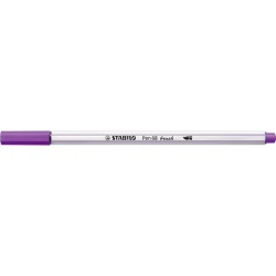 Caneta Stabilo Pen 68 Brush Roxo