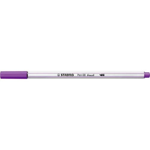 Caneta Stabilo Pen 68 Brush Roxo