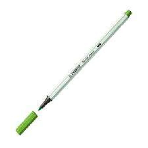 Caneta Stabilo Pen 68 Brush Verde Limão