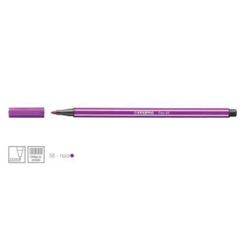 Caneta Stabilo Pen 68 Roxo