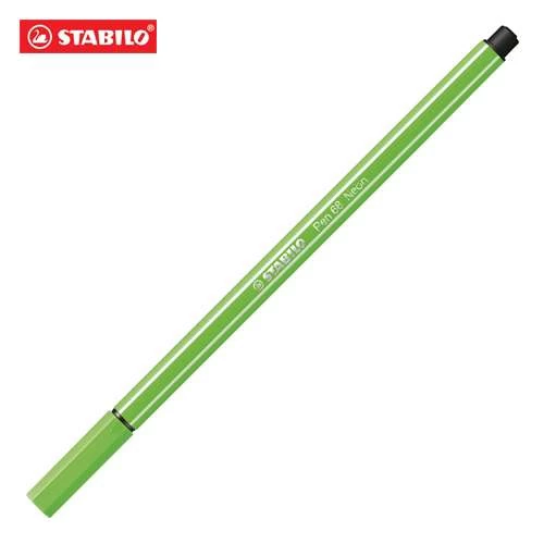 Caneta Stabilo Pen 68 Verde Neon