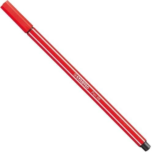 Caneta Stabilo Pen 68 Vermelho Carmin