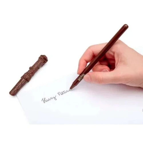 Caneta esferografica 1.0 preta Varinha Harry Potter- Leoarte