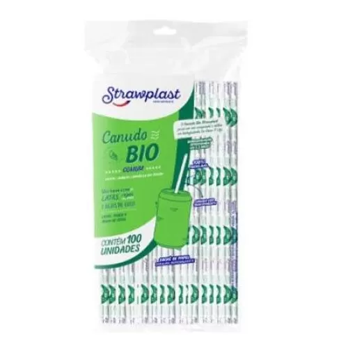 Canudo Plástico Biodegradável Strawplast