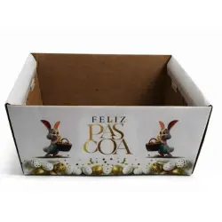 Cesta Decorada Pascoa - MF Caixas