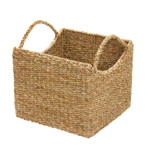 Cesta Sisal com Alça 36cm Espressione em Rattan Marrom