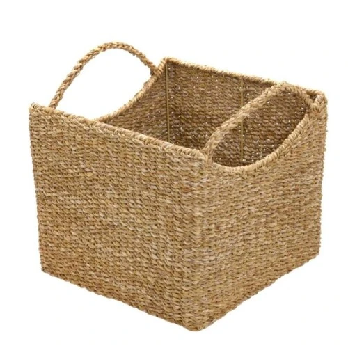 Cesta Sisal com Alça 41cm Espressione em Rattan Marrom