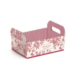 Cesta de Papel Palha Trançada 22x15x9cm - Cromus