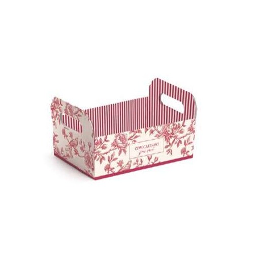 Cesta de Papel Palha Trançada 22x15x9cm - Cromus Cesta de Papel Palha Trançada 22x15x9cm - Cromus