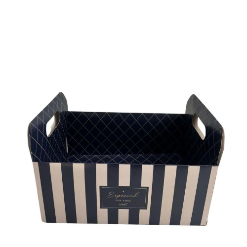 Cesta de Papel Tipo Caixote Sortida - Cromus