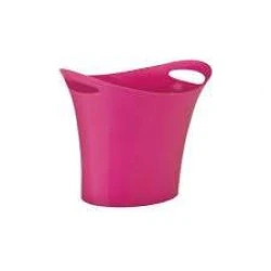 Cesto Lixo Oval Rosa Ref. 10150003 - Waleu