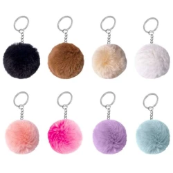Chaveiro Pompom redondo Sortido - Becky