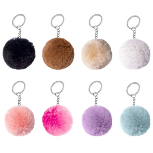 Chaveiro Pompom redondo Sortido - Becky