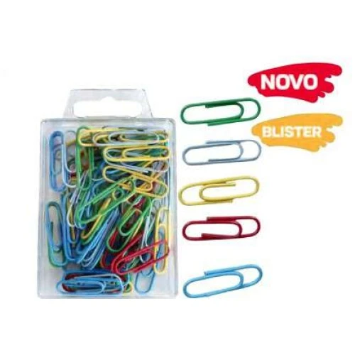 Clips Colorido 28mm Kit Caixa Com 80