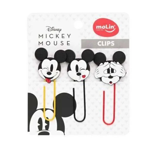 Clips Decorativo Michey Mouse 50mm com 3 unidades - Molin Clips Decorativo Michey Mouse 50mm com 3 unidades - Molin