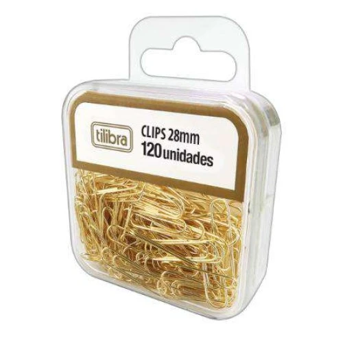 Clips Dourado 28mm Kit CX C/120