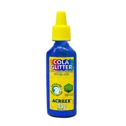 Cola Glitter Azul Acrilex