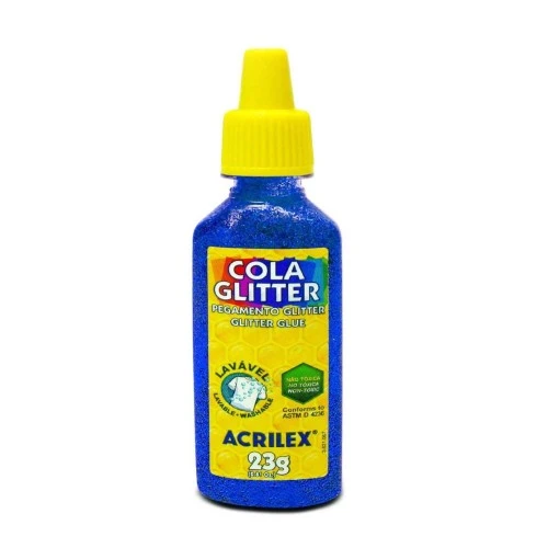 Cola Glitter Azul Acrilex