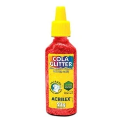 Cola Glitter Vermelha Acilex