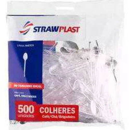 Colher Mexedor Para Café Cristal Strawplast c/500