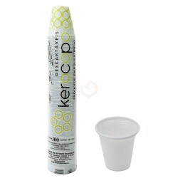 Copo Plástico Transparente 150ml - Kerocopo