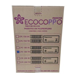 Copo Plástico Transparente 180ml Caixa c/2.500 - Ecocoppo