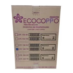 Copo Plástico Transparente 180ml Caixa c/2.500 - Ecocoppo