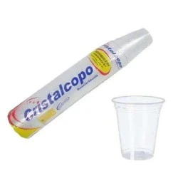 Copo Plástico Transparente 180ml Cristalcopo C/100 Unidades