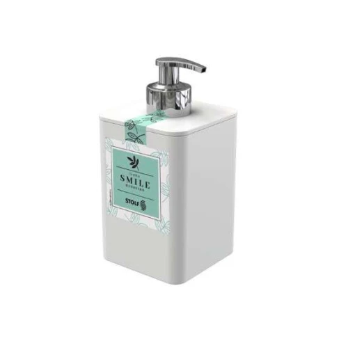 Dispenser Para Detergente E Esponja Stolf 350ml Branco