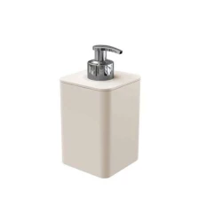 Dispenser Para Sabonete Líquido Smile Stolf 350ml Válvula Cromada Areia