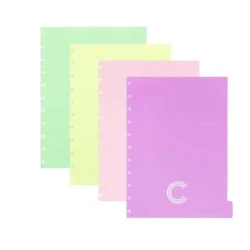 Divisórias Grande para Caderno Inteligente  Kit 4 Folhas