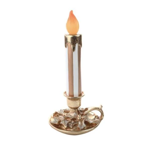 Enfeite Vela Eletrônica Cromus Ouro 37,5cm (Ref. 1091542)
