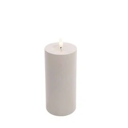 Enfeite Natal Vela Eletrônica Marfim 18cm  Cromus Ref. 1044348