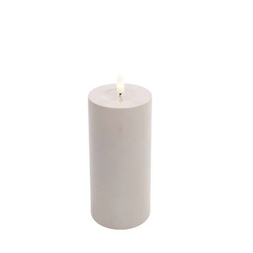 Enfeite Natal Vela Eletrônica Marfim 18cm  Cromus Ref. 1044348